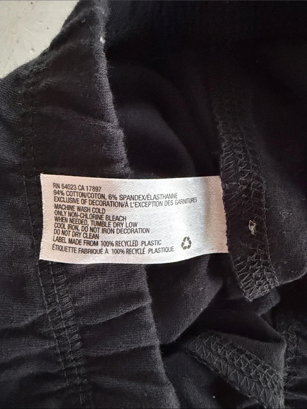 GAPKIDS Black Kids Leggings with Lace Trim
